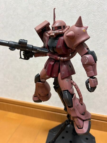 機動戦士ガンダム プラモデル 塗装済 完成品 MG シャア専用ザク