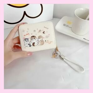 アイスクリームにゃん ミニ財布 コインケース カードケース モフサンド