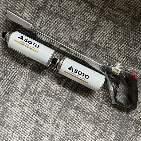 新品純正ガス2本付き ソト SOTO アウトドア フイールドチャッカー6 ST-417 ST417 バーナー トーチ