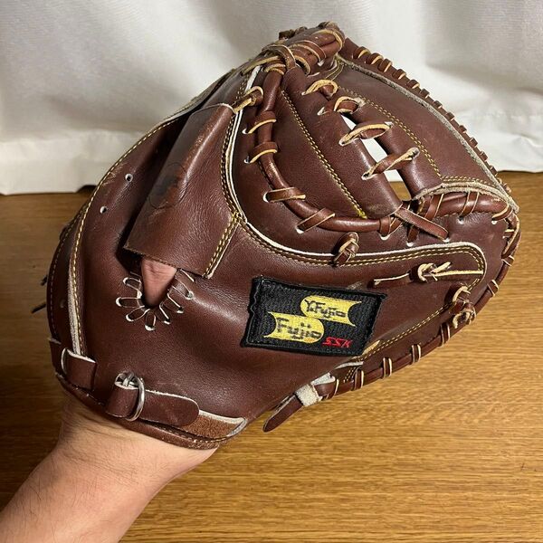 SSK 一般軟式 キャッチャーミット グローブ グラブ 美品 日本製 ペン跡あり