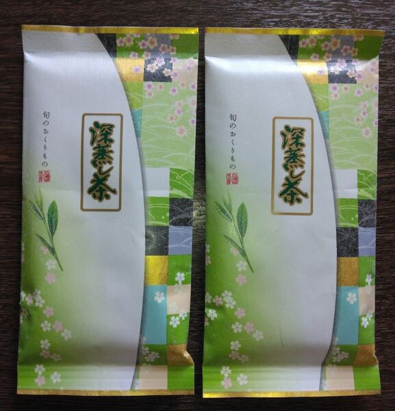 2025年産 令和7年産 準無農薬 新茶 一番茶 深むし茶 100gを2本 深蒸し茶お茶 緑茶 静岡茶 煎茶 水出し可 今年の新茶