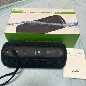 お風呂でも使える Zeelec ポータブルスピーカー SH4 ブラック