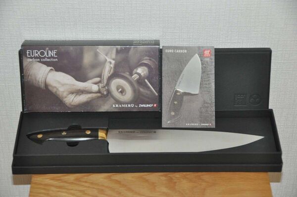 未使用品 ZWILLING シェフナイフ 10インチ(約25.4cm) ボブ・クレーマー ユーロライン カーボン2.0 炭素鋼
