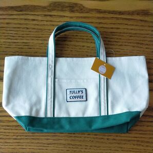 TULLY'S COFFEE タリーズ 2025 ハッピーバッグ キャンバストートバッグ ミニトート ランチバッグ 刺繍ワッペン