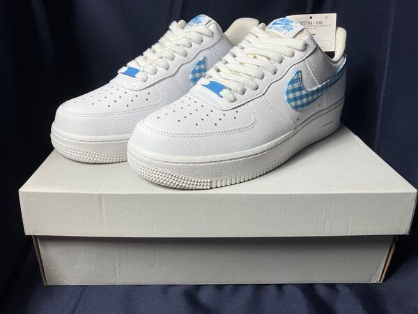 新品未使用 ナイキ エアフォース1 NIKE AIR FORCE 1 '07 ギンガムチェック