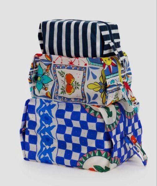 BAGGU 3D Zip Set タイル チェリー バケーション タイルズ