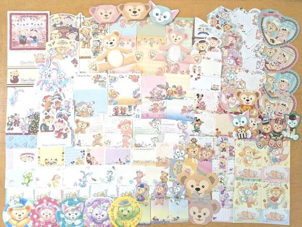 【未使用に近い】東京ディズニーシー ダッフィー&フレンズ バラ売り メモ 115枚 折り紙完成品3個 お値下げ×