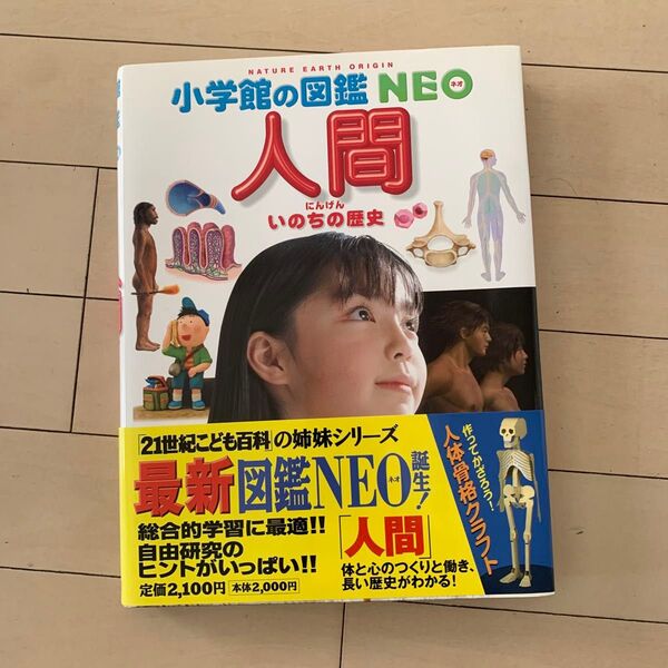 人間 いのちの歴史 (小学館の図鑑NEO 13) 松村譲児/〔ほか〕指導・執筆 今崎和広/ほか画 月本佳代美/ほか画
