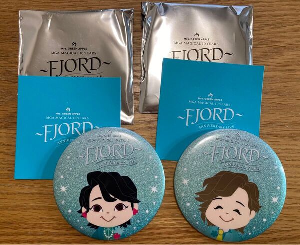 Mrs. GREEN APPLE FJORD フィヨルド ガチャ 缶バッジ 大森元貴、藤澤涼架 2個セット