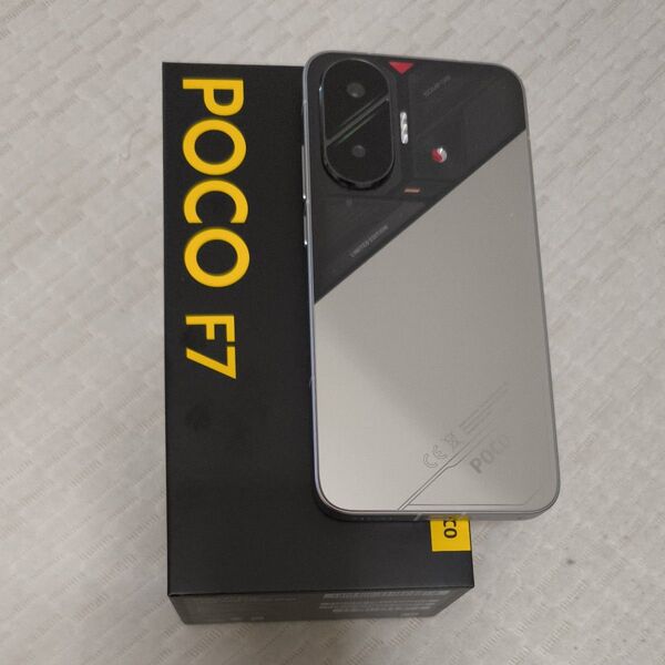 POCOF7 12GB 256GB silver クリアケース付