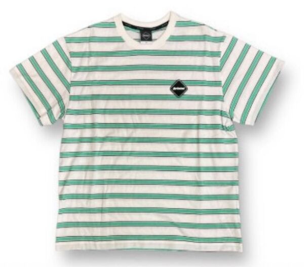 F.C.Real Bristol エフシーレアルブリストル ボーダー ロゴ Tシャツ FCRB 半袖 Mサイズ