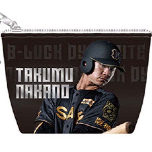 【新品】阪神梅田限定 タイガース ブラックダイナマイト 中野拓夢 ミニポーチ