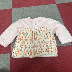 ベビー服 ジャンパー 70 ピンク キツネ