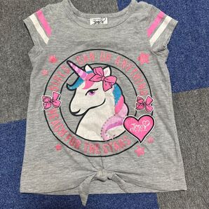 キッズ 半袖Tシャツ 女の子 ピンク 子供服 90-100cm