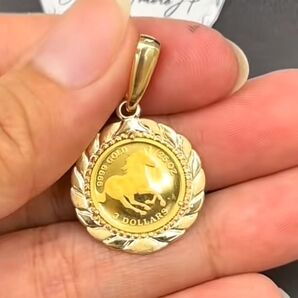 K18/k24 アクセサリー ペンダントのみ 3.8g 30gまで通します。