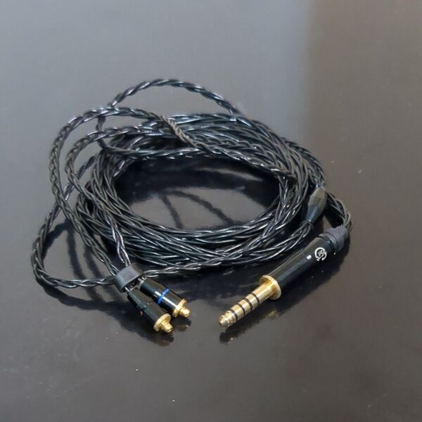 イヤホンケーブル mmcx 4.4mm 8芯 銀メッキ