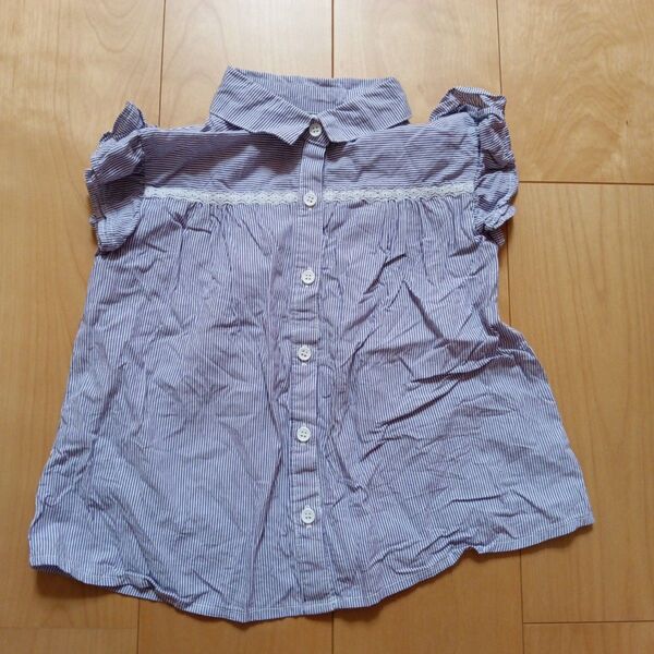 ノースリーブシャツ ブラウス トップス Tシャツ 140cm 女の子