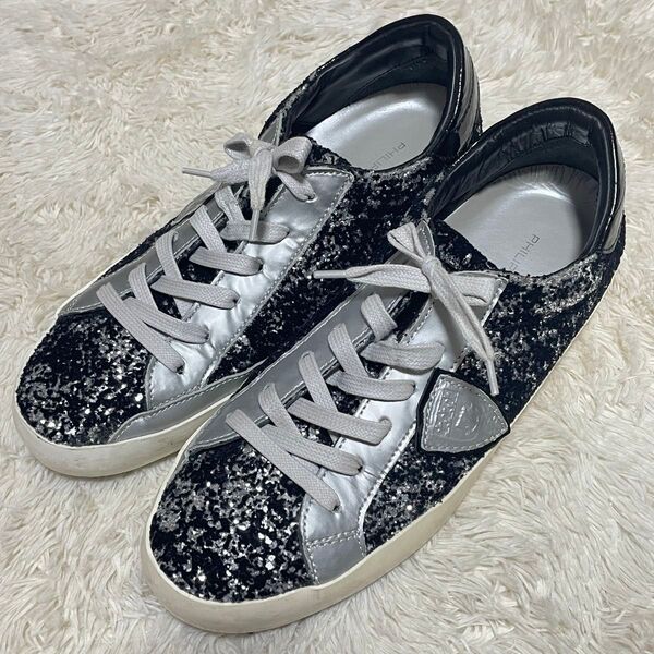 PHILIPPE MODEL フィリップモデル グリッター スニーカー 24cm