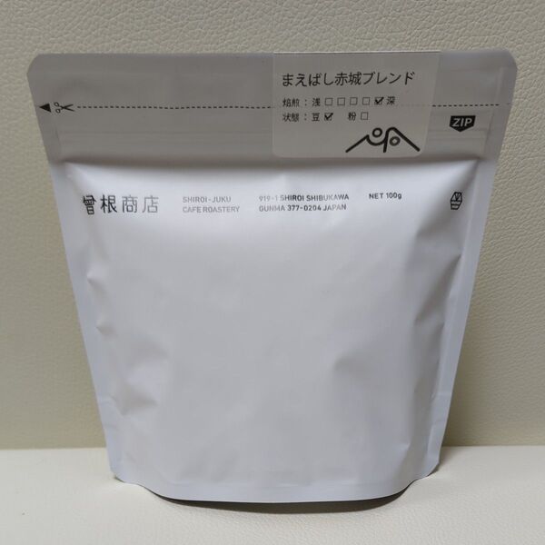 曾根商店まえばし赤城ブレンド レギュラーコーヒー(豆)100g
