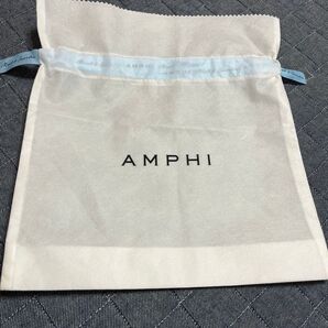 AMPHI 巾着袋 ホワイト ショップ袋 ギフト袋 署名発送