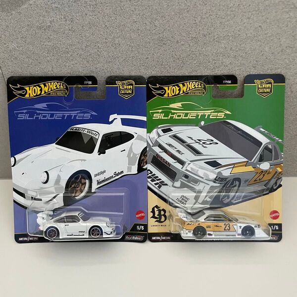 送料込 HW ホットウィール シルエット RWB ポルシェ 930 LBWK & スカイライン ER34