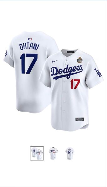MLB 大谷翔平 ドジャース ユニフォーム 2024 ワールドシリーズ進出記念 リミテッド Jersey Nike XL