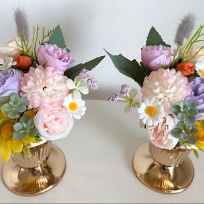 2個セット造花アーティフィシャルフラワーお盆 造花 お供え花 仏花 仏壇 お墓