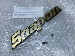 新品☆ 当時物 Snap-on スナップオン ゴールド エンブレム オーナメント 工具 工具箱 ガレージ ドライバー ラチェット 旧車 AE86 RX-7 ①