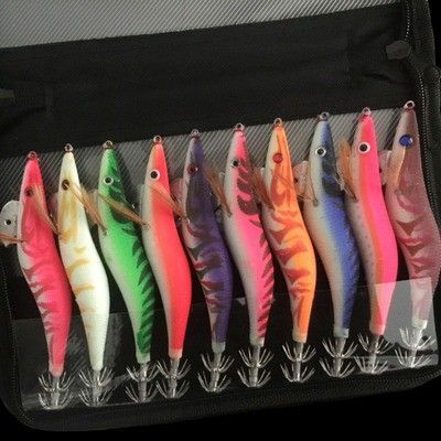 送料無料!エギ 夜光 エギ 10本セット アオリイカ エギング ルアー 釣り 3.5号 イカ釣り 高コスパ