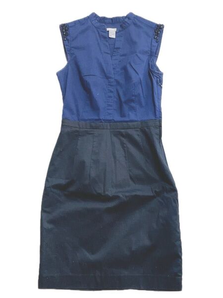 【夏限定セール!!】【処分大特価】ワンピース XS ノースリーブ H&M エイチアンドエム ビジュー付き 袖なし Vネック
