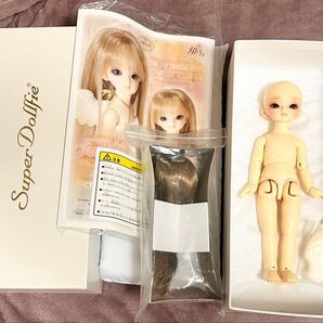 【週末限定価格】ボークス スーパードルフィー 幼天使 しずく Super Dollfie 本体 ドレス、ウィッグ付き