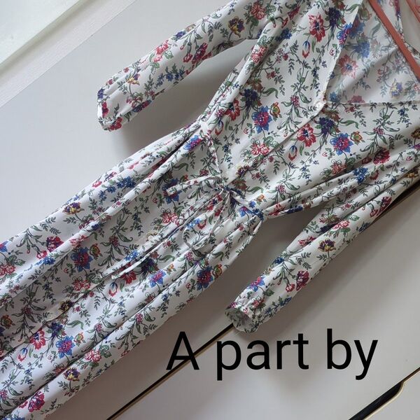A parto by 美品 小花柄 ロングワンピース 長袖