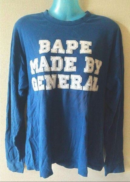 超稀少 レア デザイン《 最初期 A BATHING APE 》90's ビンテージ 日本製 古着 ロンT初期タグ付き 裏原