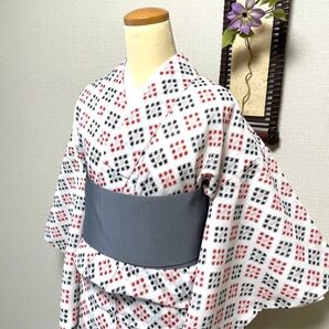 未使用美品 サマーウール (反物からのお仕立て品)身丈(肩から)154.5㎝