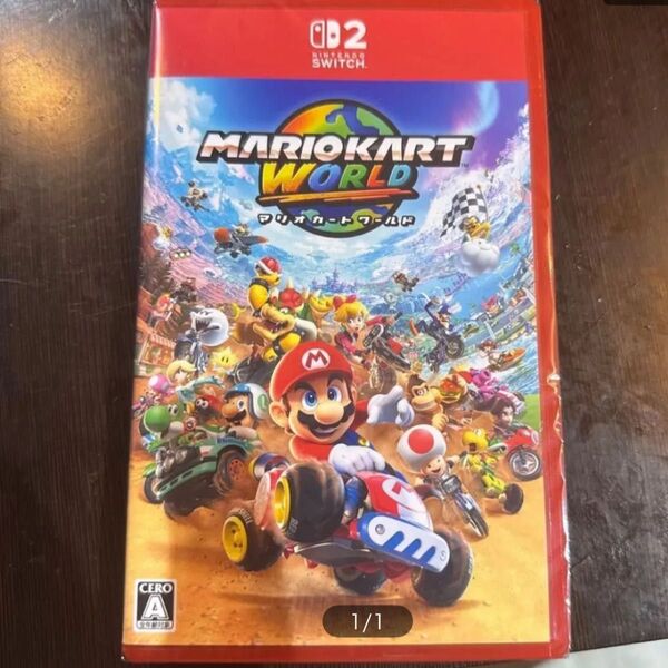 マリオカートワールド Switch2版パッケージ シュリンク付き
