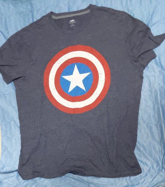 OLD NAVY キャプテンアメリカ Tシャツ Lサイズ ダ―クグレー