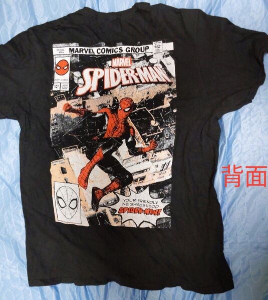 MARVEL スパイダーマン Tシャツ 黒L