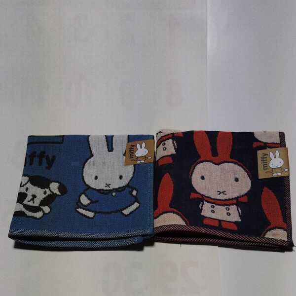 ミッフィータオルハンカチ 2枚セット miffy