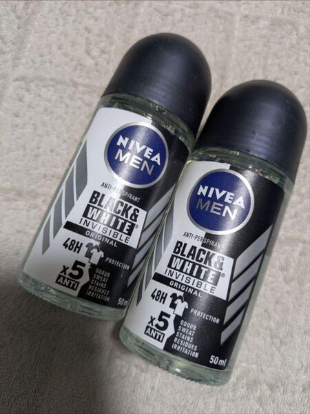 NIVEA ニベアMEN BLACK& WHITE デオドラント50ml×2本