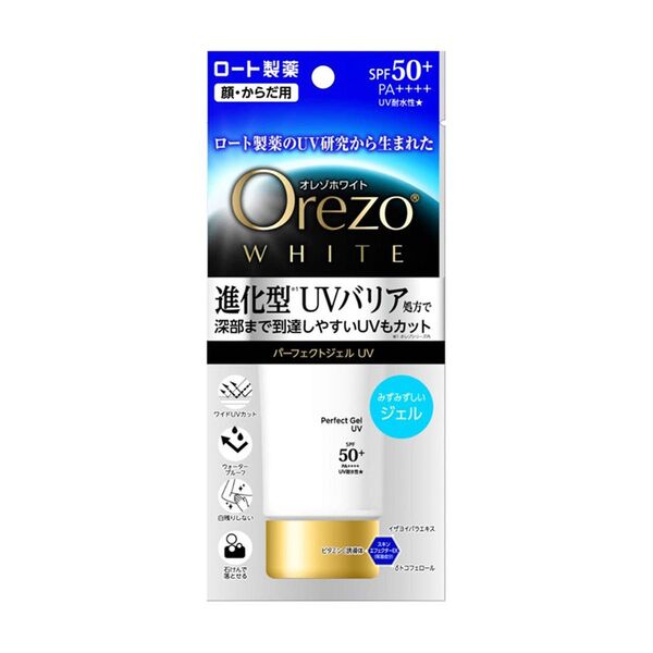 ロート製薬 Orezo オレゾ 日焼け止め ホワイト パーフェクトジェル UV ジェルタイプ
