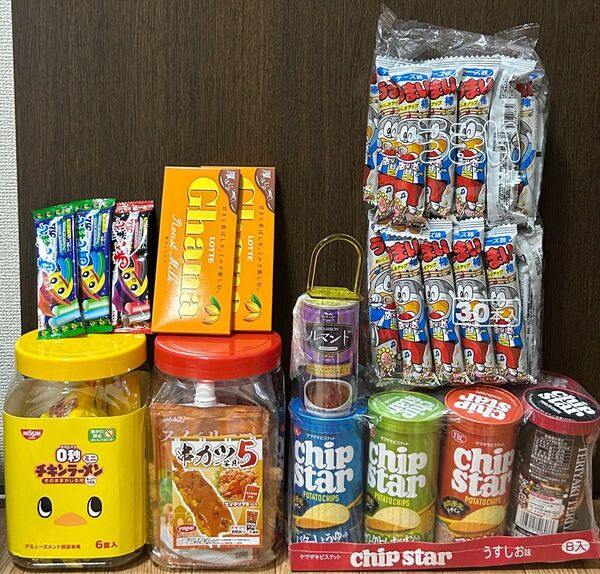 お菓子 まとめ売り うまい棒 串カツ チップスター 0秒チキンラーメン ガーナ チョコ ガム ルマンド ポテチ 夏祭り 夏休み