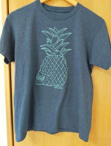 リップカール パイナップルプリント Tシャツ M