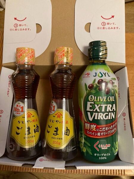 かどや 純正ごま油 jオイルミルズ エキストラバージンオリーブオイル
