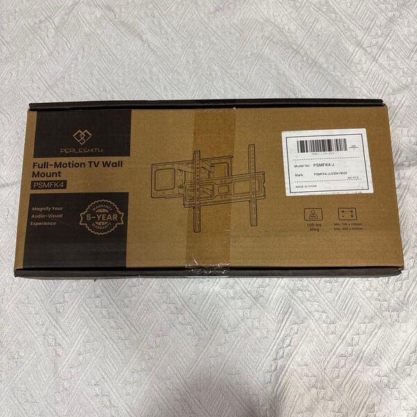 PERLESMITH フルモーション TV 壁掛けマウント PSMFK4-J テレビアーム 壁掛けテレビ金具