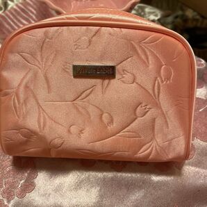 Private Label プライベートレーベル ポーチ ピンク地 チューリップ柄