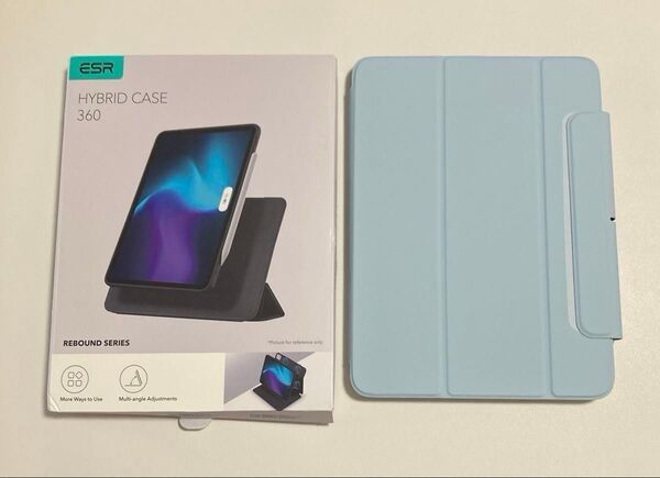 ESR iPad Air 11インチ ケース (M3/M2、2025/2024) Rebound 360シリーズ スカイブルー