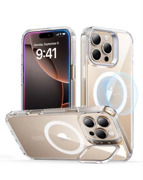ESR iPhone 16 Pro ケース Magsafe対応 傷防止背面 iPhoneClassicシリーズ クリア