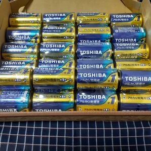 東芝 TOSHIBA 単一 単1 単1電池 アルカリ乾電池 2個パック×12 計24本