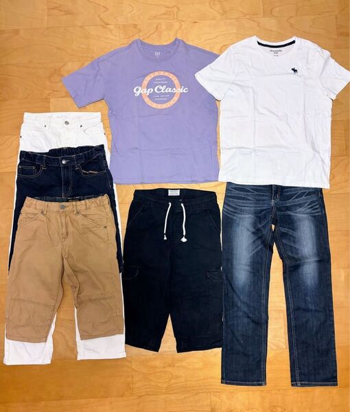 美品 男の子 7点 まとめ売り 140~160cm Tシャツ 短パン ジーパン