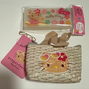 日焼けキティ セリア アクセサリーケース マイクロバッグチャーム